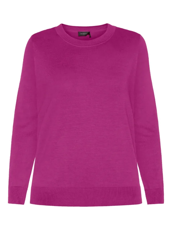 Brandtex Pullovers<Pullover O-hals - Fuchsia Pink