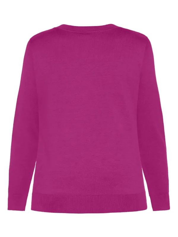 Brandtex Pullovers<Pullover O-hals - Fuchsia Pink
