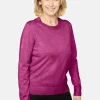 Brandtex Pullovers<Pullover O-hals - Fuchsia Red