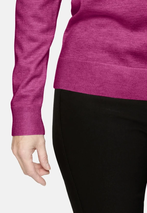 Brandtex Pullovers<Pullover O-hals - Fuchsia Red