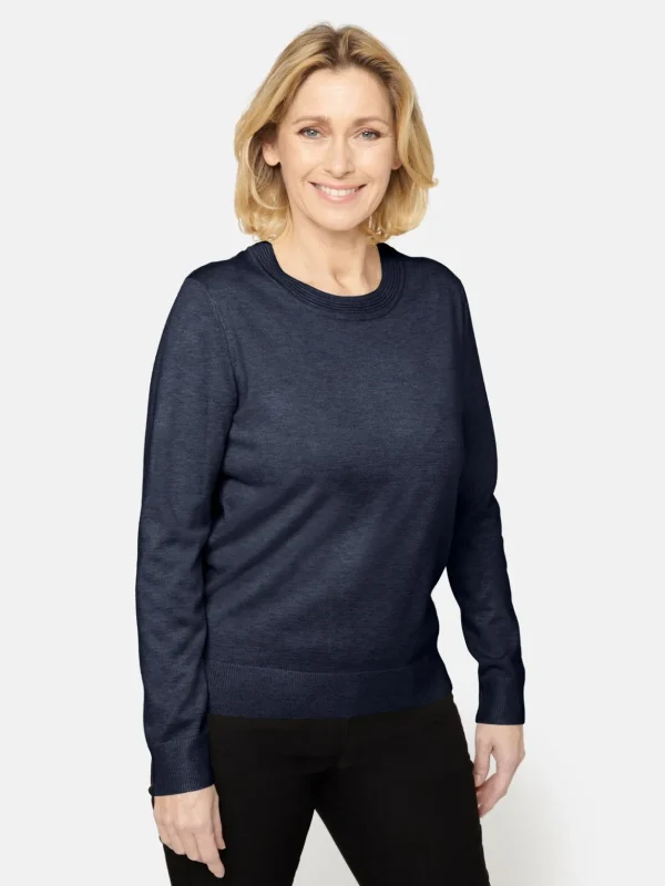 Brandtex Pullovers<Pullover O-hals - Midnight Blue
