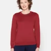 Brandtex Pullovers<Pullover O-hals - Vine Red