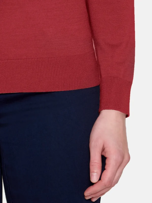 Brandtex Pullovers<Pullover O-hals - Vine Red
