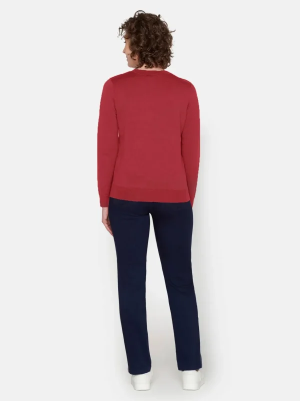 Brandtex Pullovers<Pullover O-hals - Vine Red