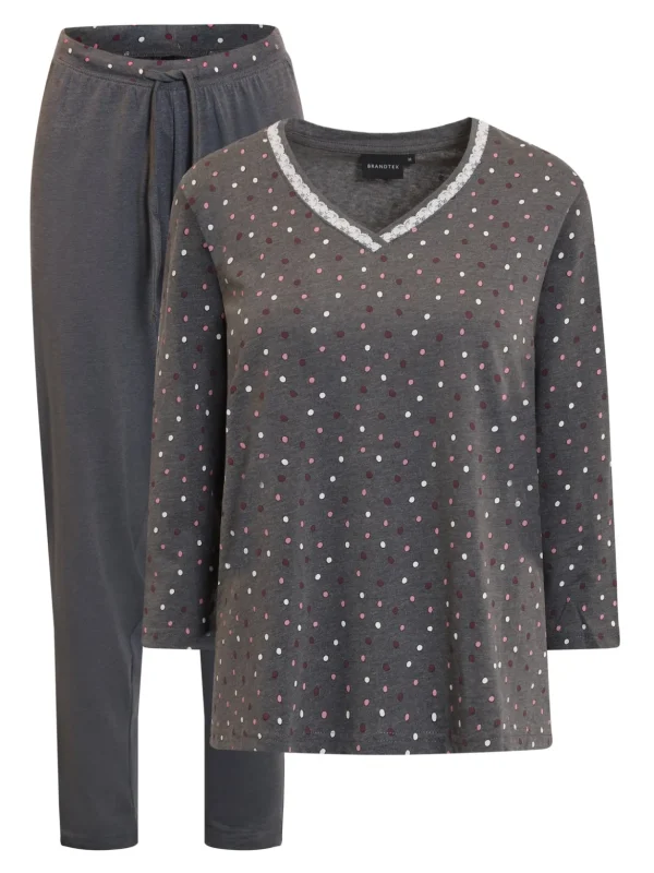Brandtex Homewear<Pyjamas - Dark Grey Mell