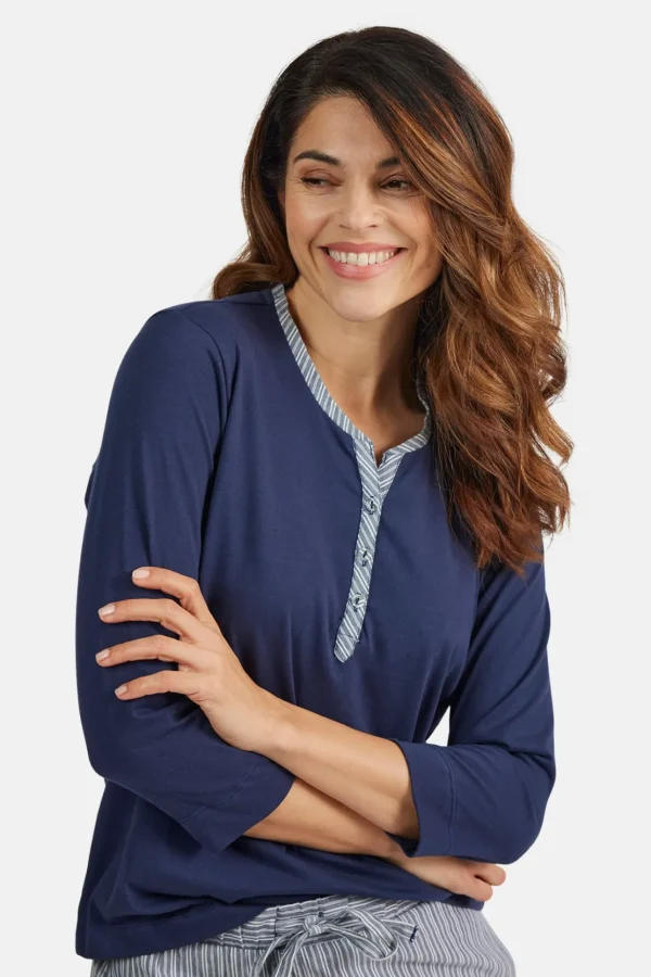 Brandtex Homewear<Pyjamas - Navy Blue