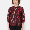 Brandtex Bluser & T-shirts<3/4 ærmet Bluse - Berry Red