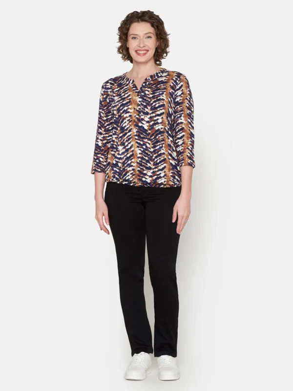 Brandtex Bluser & T-shirts<3/4 ærmet Bluse - Thrush Brown