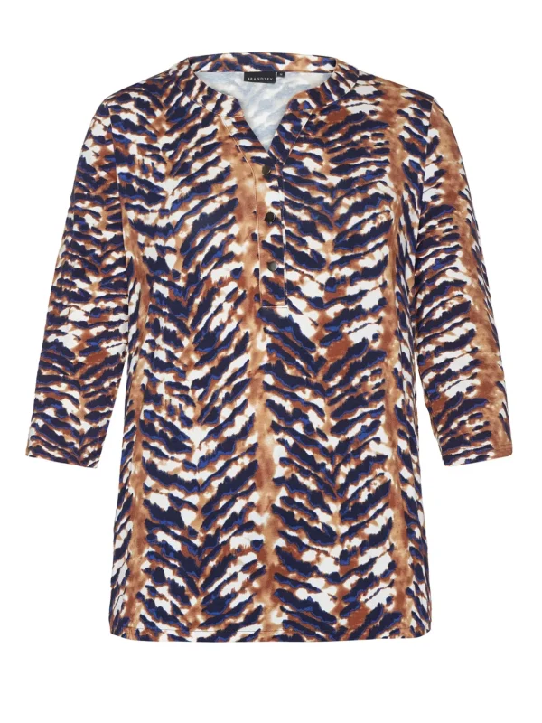 Brandtex Bluser & T-shirts<3/4 ærmet Bluse - Thrush Brown