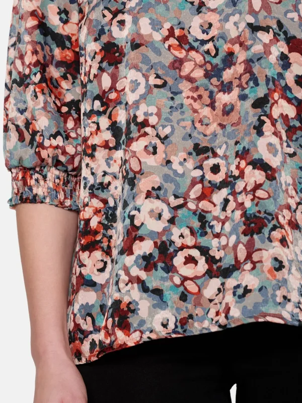 Brandtex Bluser & T-shirts<3/4 ærmet Bluse - Vine Red