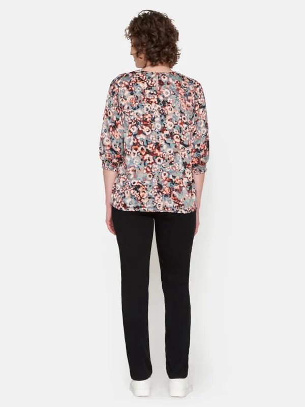 Brandtex Bluser & T-shirts<3/4 ærmet Bluse - Vine Red