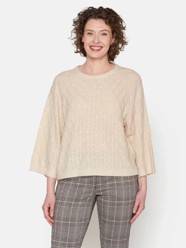 Brandtex Pullovers<3/4 ærmet Pullover - Rainy Day Melange