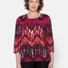 Brandtex Bluser & T-shirts<3/4 ærmet T-shirt - Fuchsia Pink