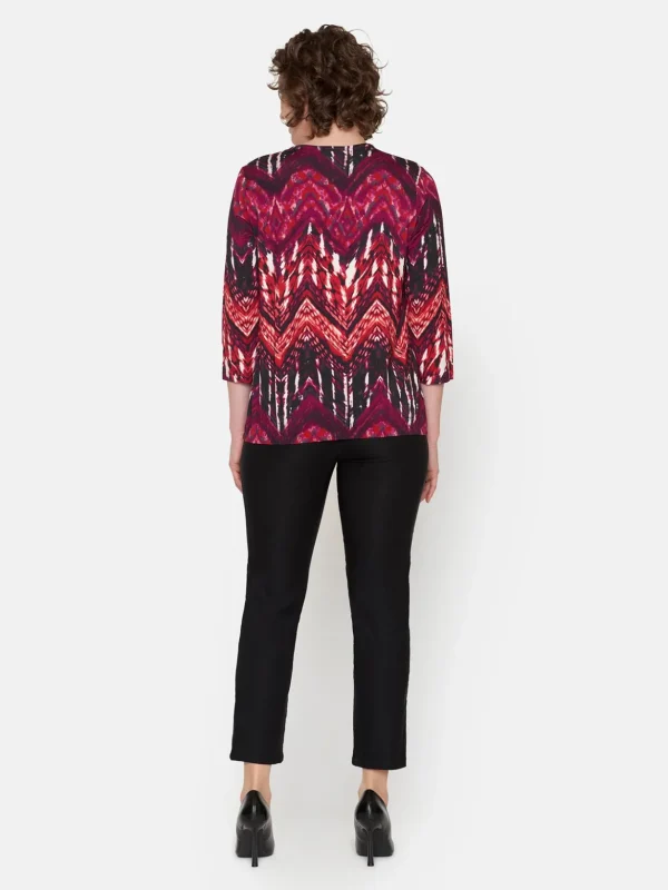 Brandtex Bluser & T-shirts<3/4 ærmet T-shirt - Fuchsia Pink