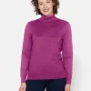 Brandtex Pullovers<Rullekrave Pullover - Fuchsia Pink