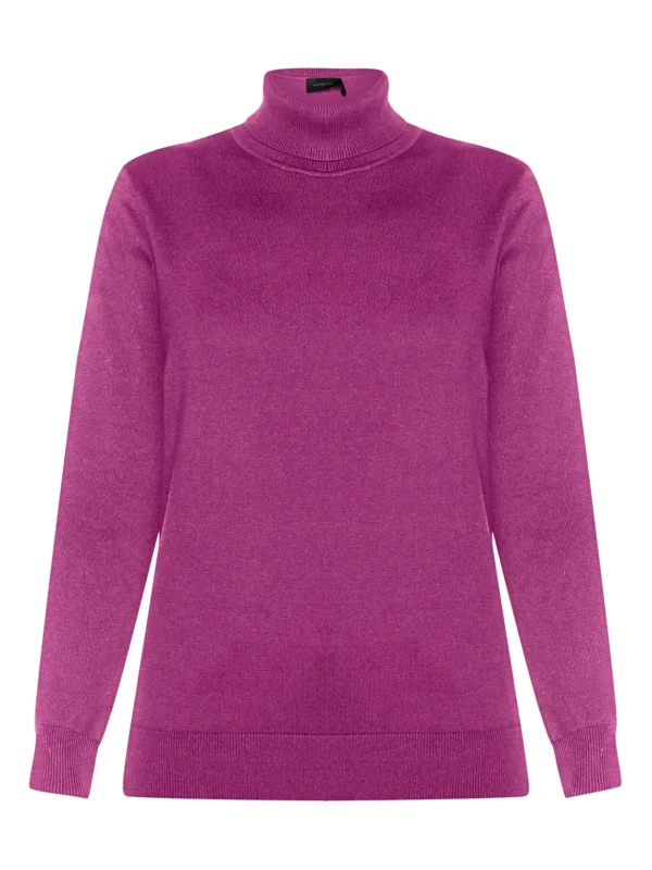 Brandtex Pullovers<Rullekrave Pullover - Fuchsia Pink