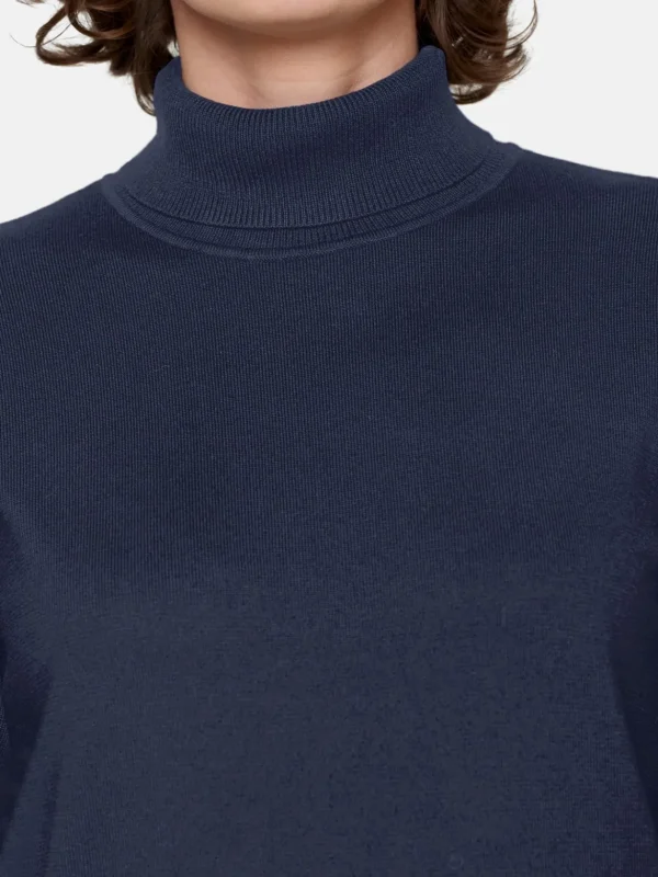 Brandtex Pullovers<Rullekrave Pullover - Midnight Blue