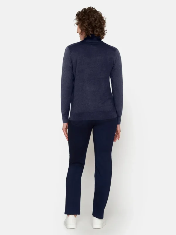 Brandtex Pullovers<Rullekrave Pullover - Midnight Blue