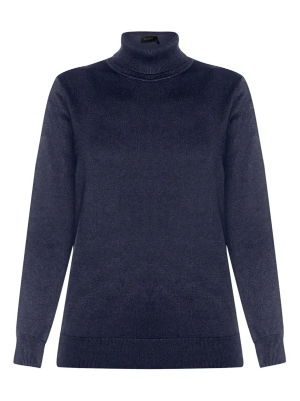 Brandtex Pullovers<Rullekrave Pullover - Midnight Blue