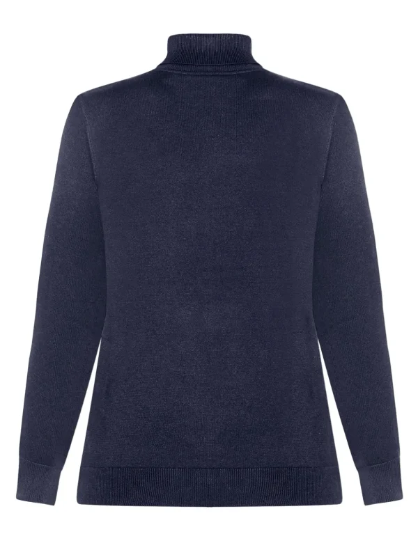 Brandtex Pullovers<Rullekrave Pullover - Midnight Blue