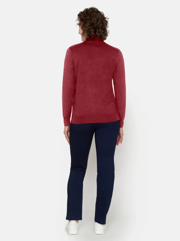 Brandtex Pullovers<Rullekrave Pullover - Vine Red