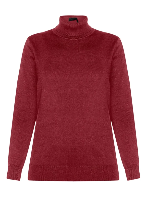 Brandtex Pullovers<Rullekrave Pullover - Vine Red