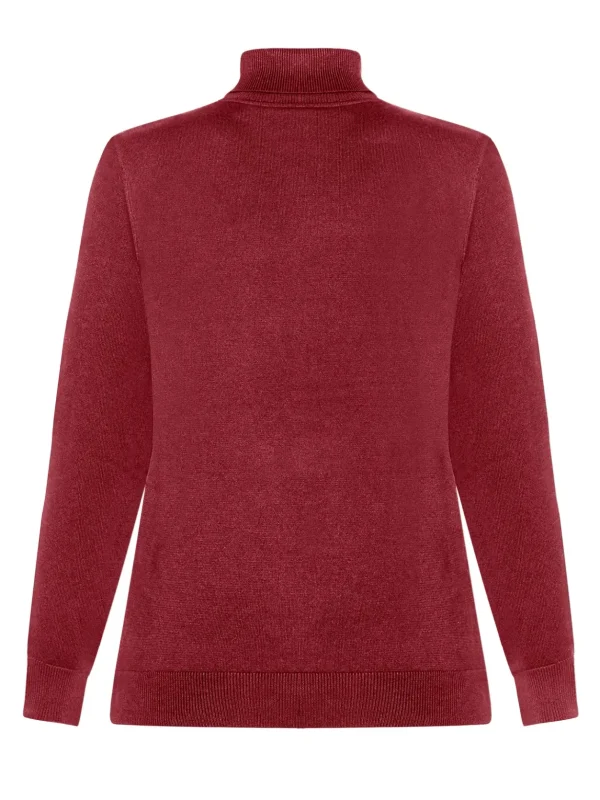 Brandtex Pullovers<Rullekrave Pullover - Vine Red