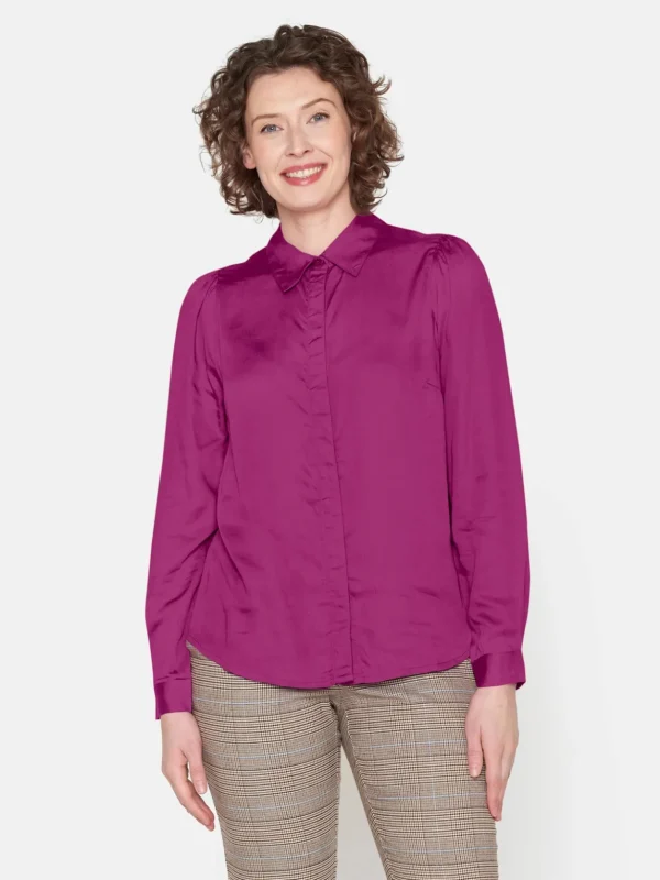 Brandtex Skjorter<Skjorte - Fuchsia Pink
