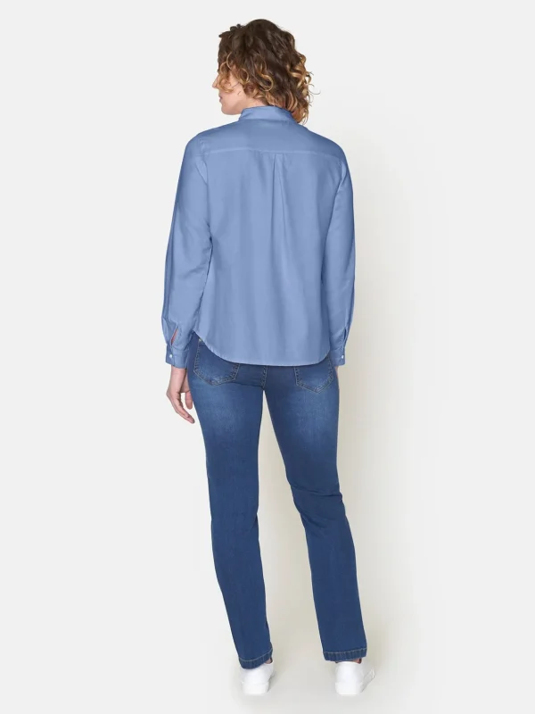 Brandtex Skjorter<Skjorte - Serenity Blue