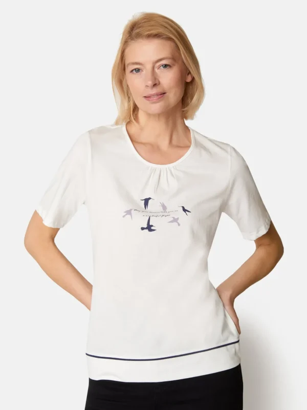 Brandtex Bluser & T-shirts<T-shirt - Off White