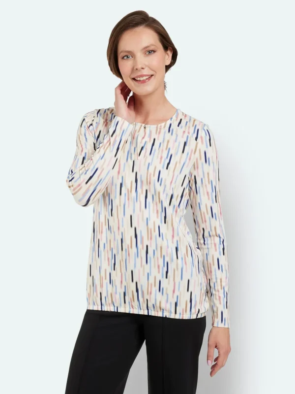 Brandtex Bluser & T-shirts<T-shirt  3/4 Sleeve - Light Blue