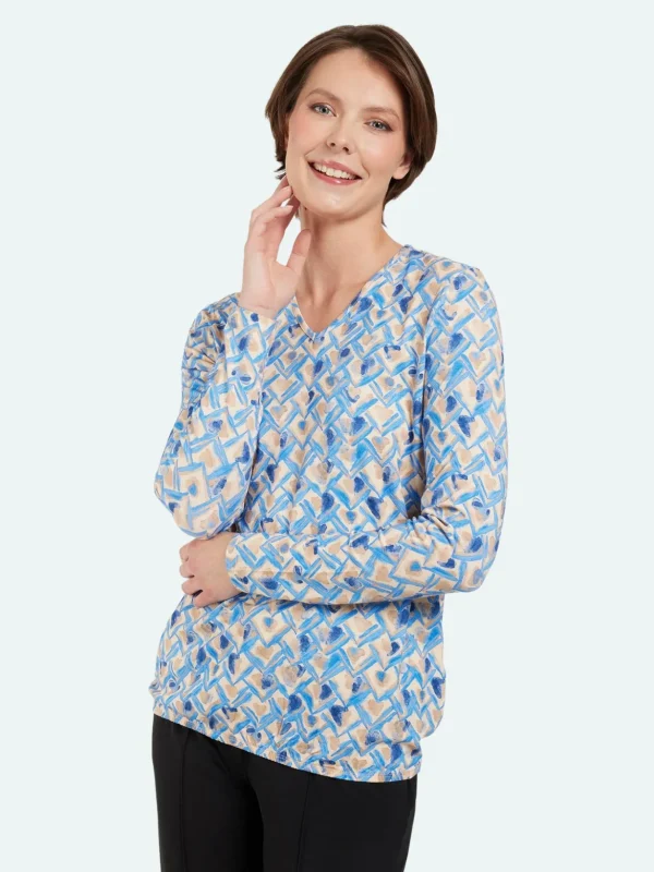 Brandtex Bluser & T-shirts<T-shirt 3/4 Sleeve - Midnight Blue