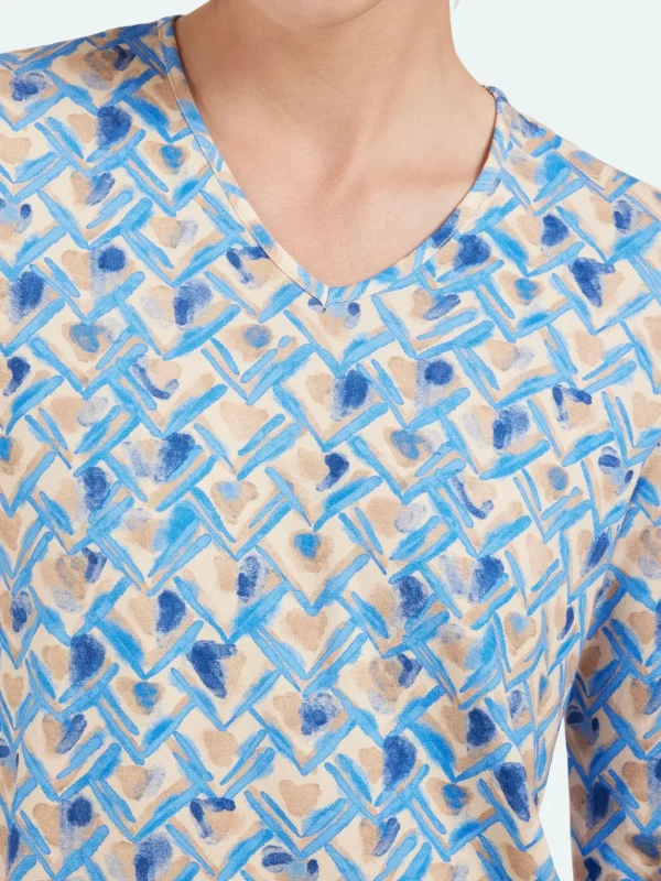 Brandtex Bluser & T-shirts<T-shirt 3/4 Sleeve - Midnight Blue