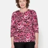 Brandtex Bluser & T-shirts<T-shirt Med 3/4 ærmer - Fuchsia Pink
