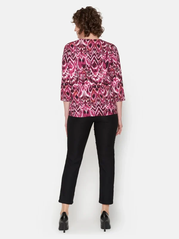 Brandtex Bluser & T-shirts<T-shirt Med 3/4 ærmer - Fuchsia Pink