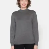 Brandtex Pullovers<Turtleneck Pullover - Rainy Day Melange