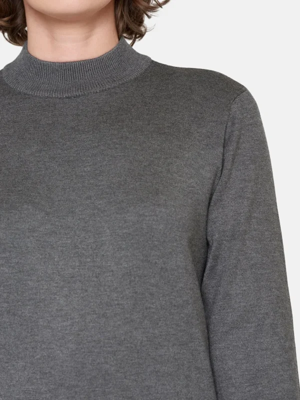 Brandtex Pullovers<Turtleneck Pullover - Rainy Day Melange
