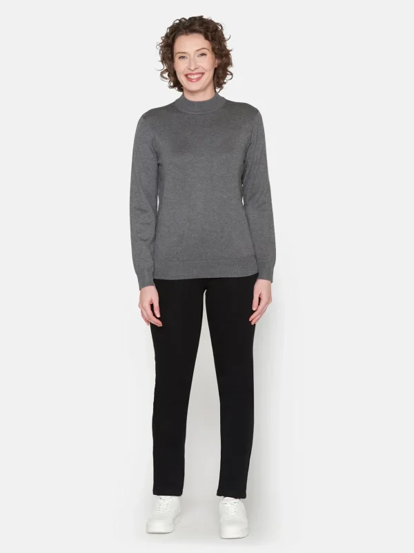 Brandtex Pullovers<Turtleneck Pullover - Rainy Day Melange