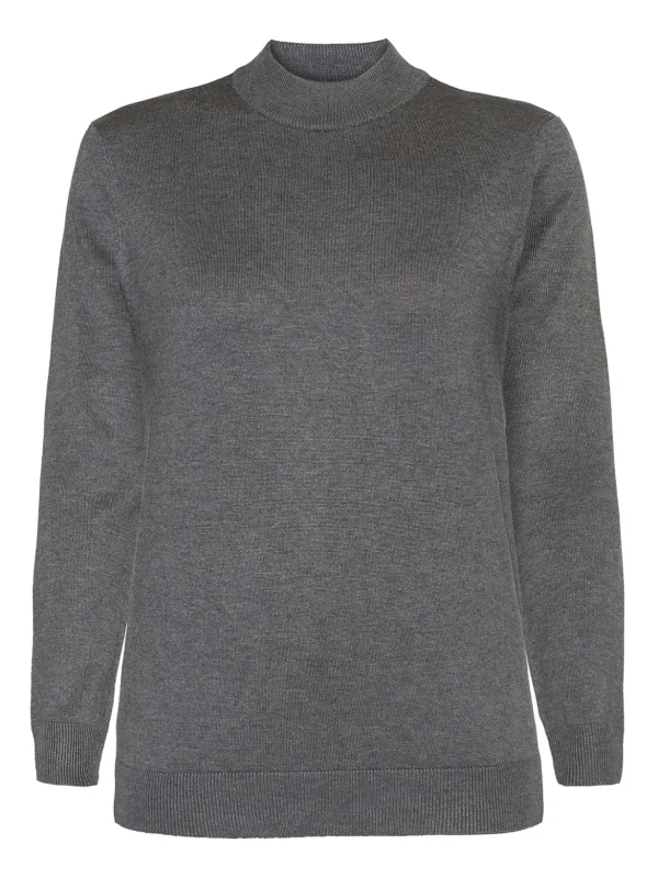 Brandtex Pullovers<Turtleneck Pullover - Rainy Day Melange