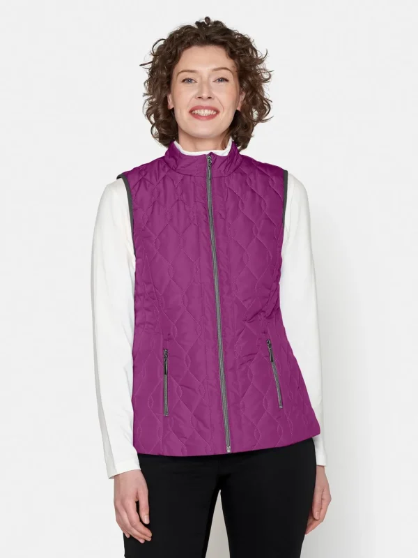 Brandtex Jakker & Veste<Vest - Fuchsia Pink